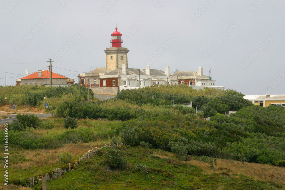 Capo Da Roca Lighthouse view in Portugal