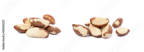 Fotografie Para nuts isolated on a white background