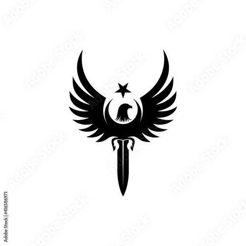 national, star, turk, turkey, animal, army, bird, black, blade, company, concept, cutter, dagger, defense, design, detail, eagle, emblem, falcon, flying, force, freedom, graphic, hawk, head, icon, ill