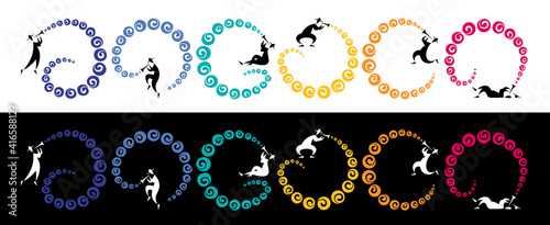 Cool Jazz Trumpet Musician Rainbow Colors