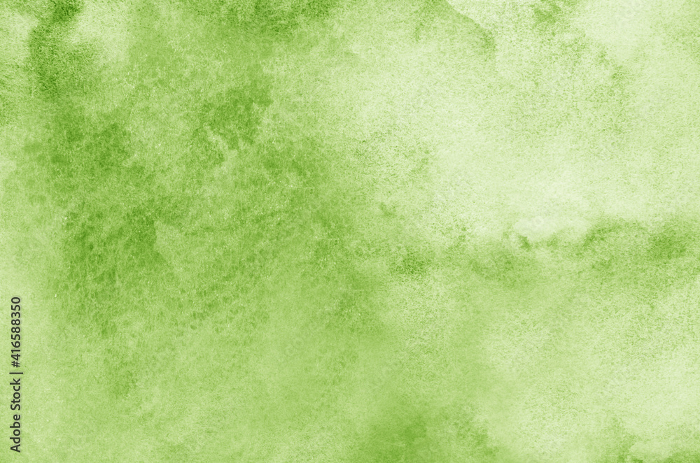 Abstract green watercolor background texture