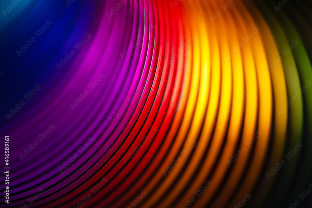 Obraz premium creative rainbow spiral, abstract background image
