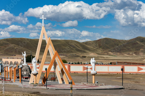 Religious monument on the Altiplano - Peru