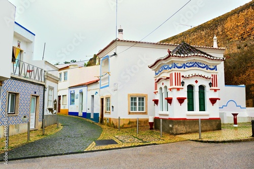 cityscape of the historic center of Lagos, a walled Portuguese country located in the Algarve region in the Faro district, Portugal