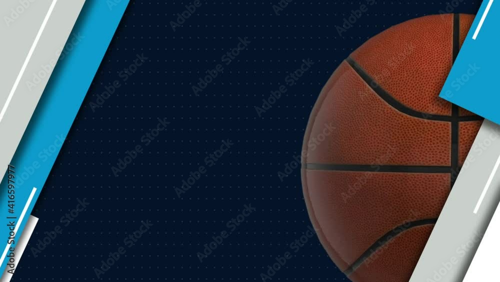 A great basketball animated background that could be used for logos
