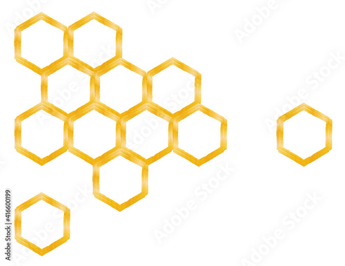 honeycomb isolated on a white background