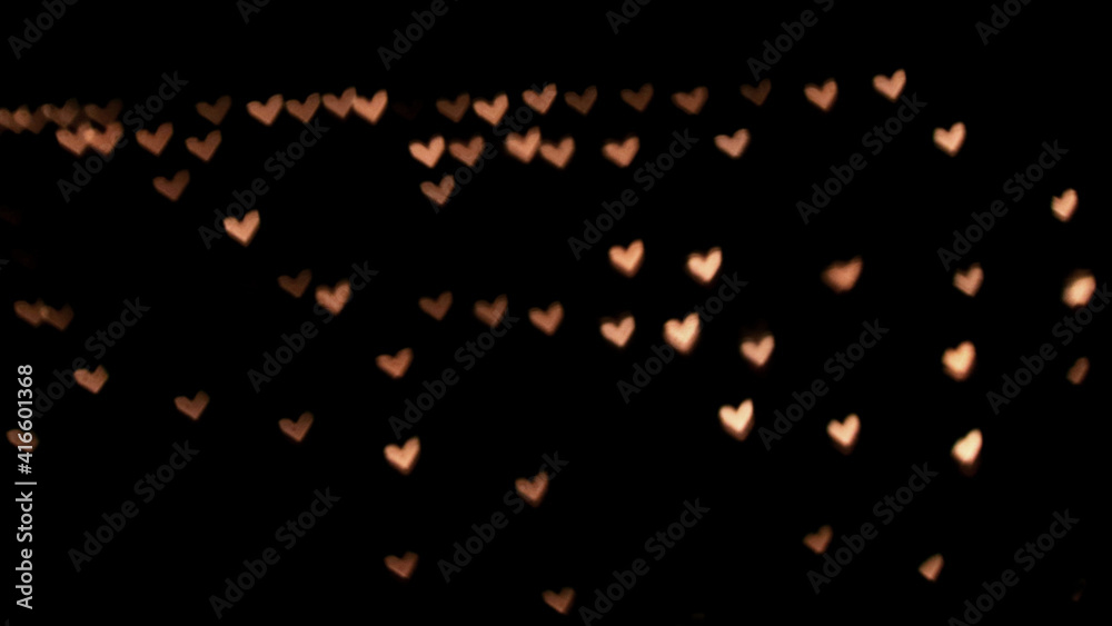 heart light Bokeh effect heart light Bokeh effect