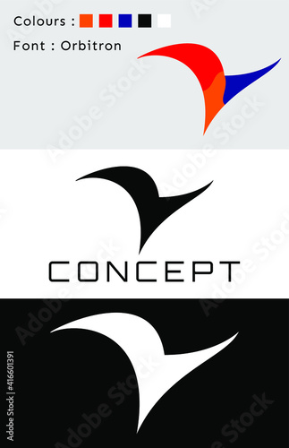 Company logo design concept
