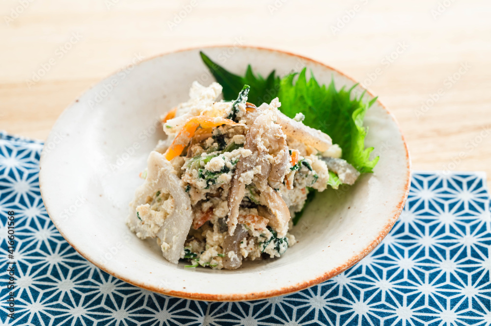 ほうれん草の白和え ほうれん草の白和え
