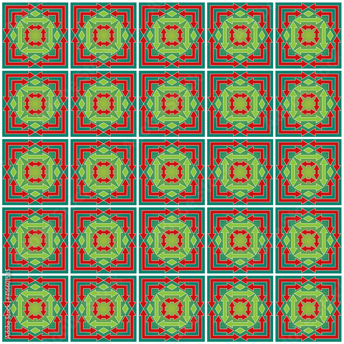 illustration with arrows in a square