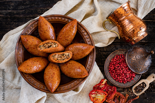 Obraz w ramie Kibbeh on the table.