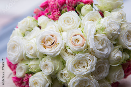 wedding bouquet of roses