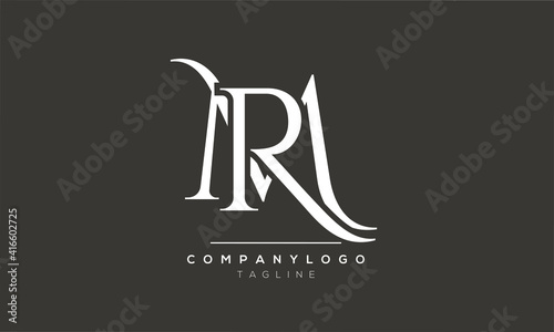 Abstract Letter Initial MR or RM Vector Logo Design Template photo