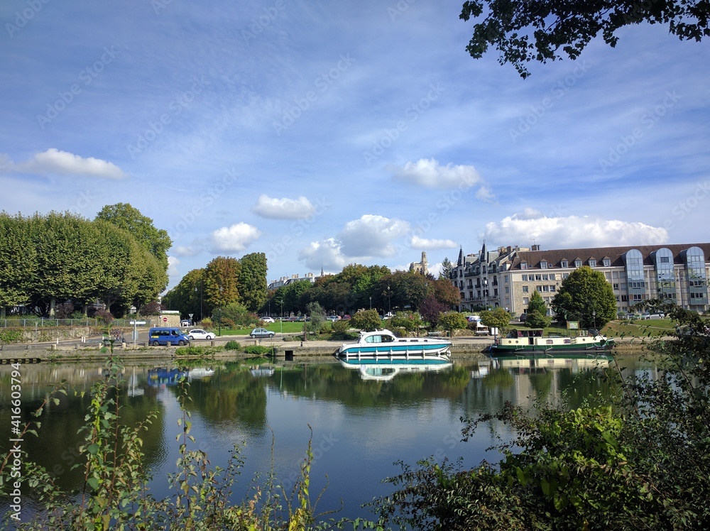 Overview of Sens, Burgundy (France) - September 2016