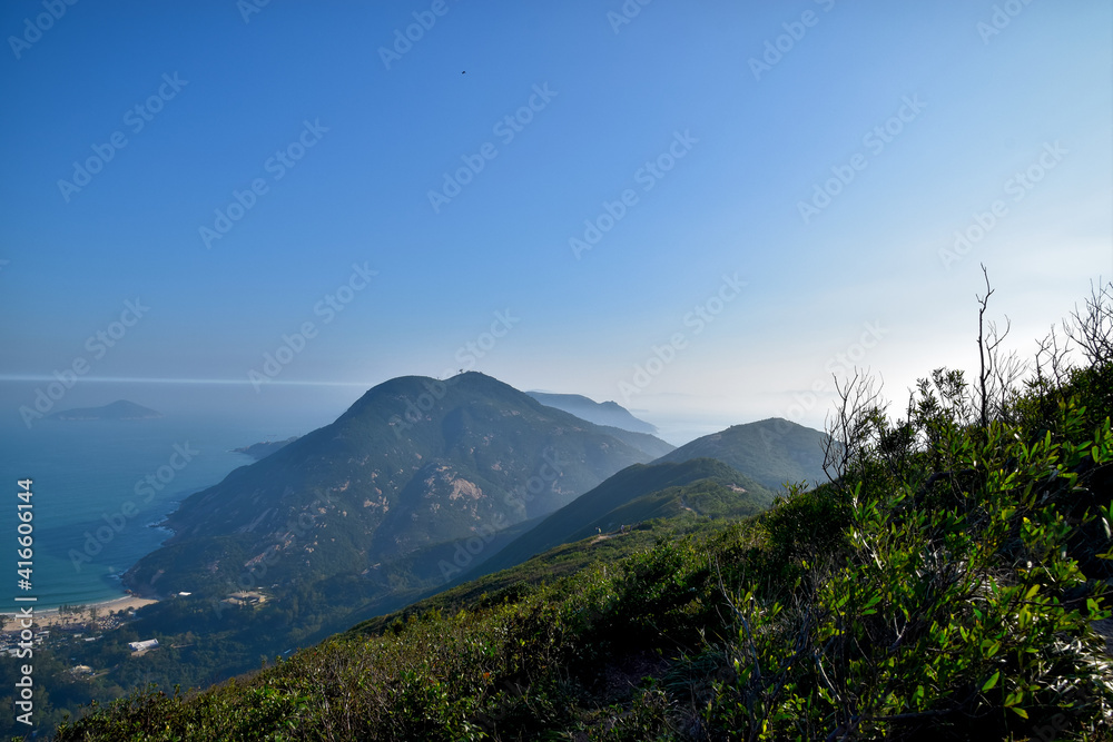 Dragon´s Back mountain trail, Hong Kong, China Dragon´s Back mountain trail, Hong Kong, China