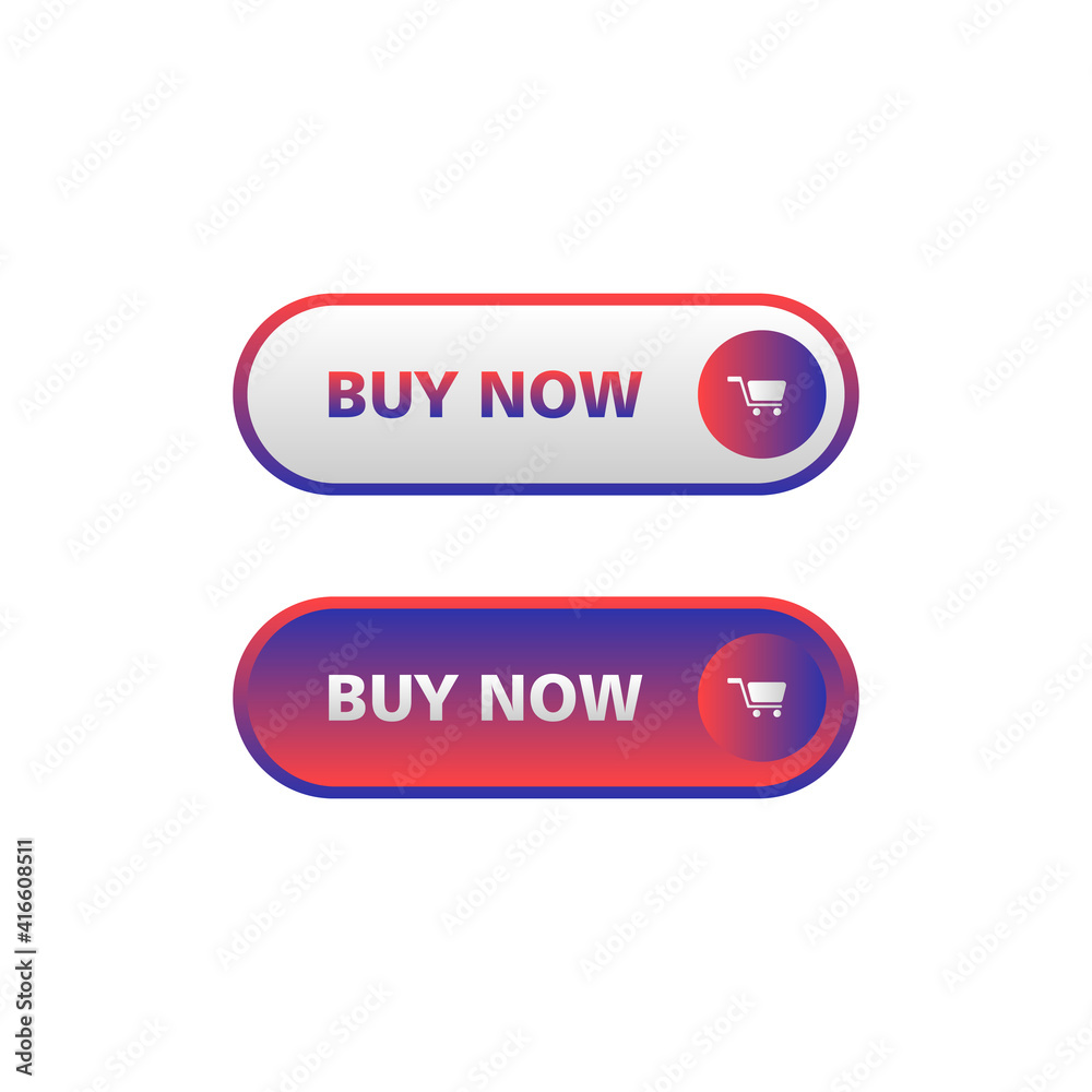 White and red buy now button in neomorphism style. Easy editable vector isolated illustration. White and red buy now button in neomorphism style. Easy editable vector isolated illustration.