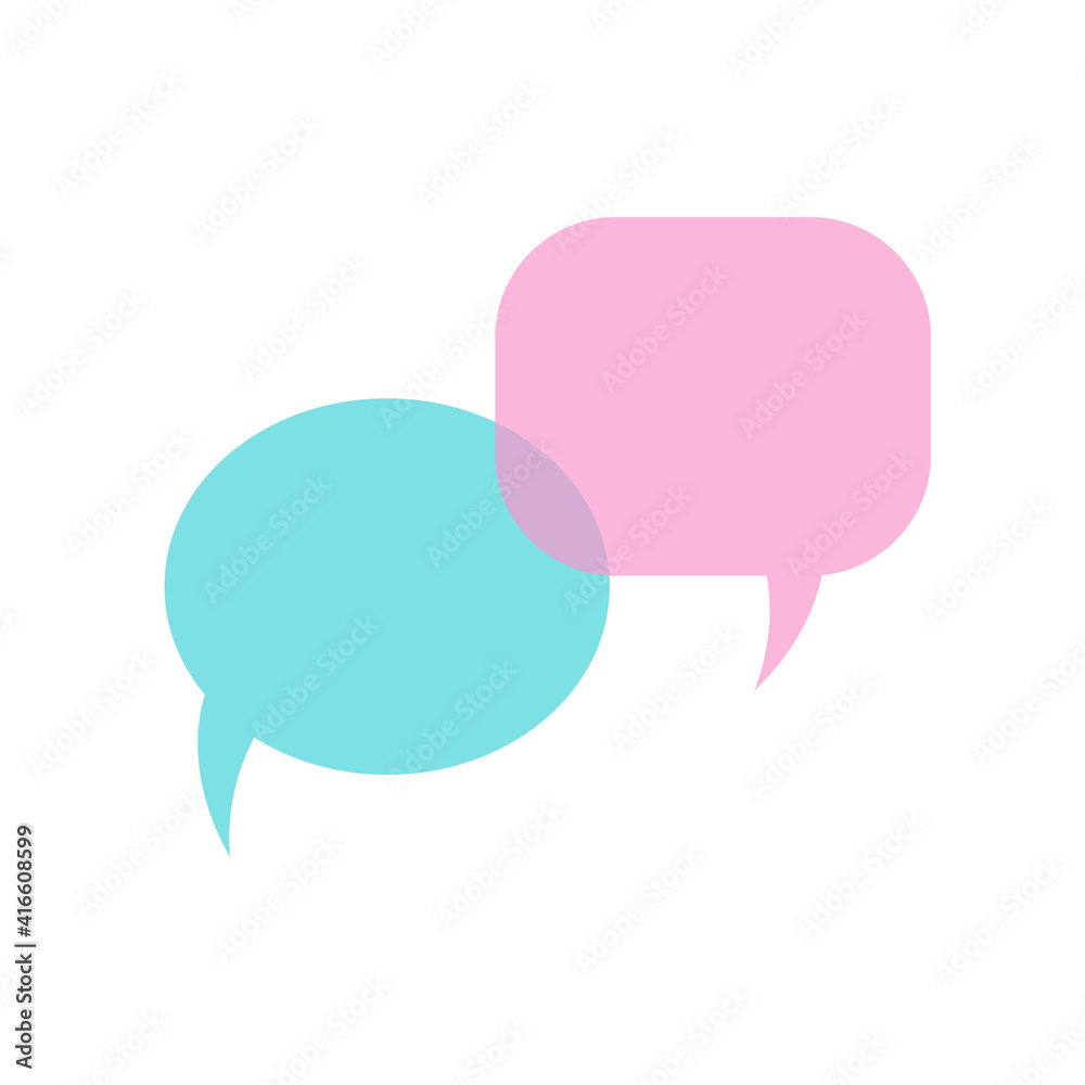 two bubble phrases on a white background. vector illustration. two bubble phrases on a white background. vector illustration.