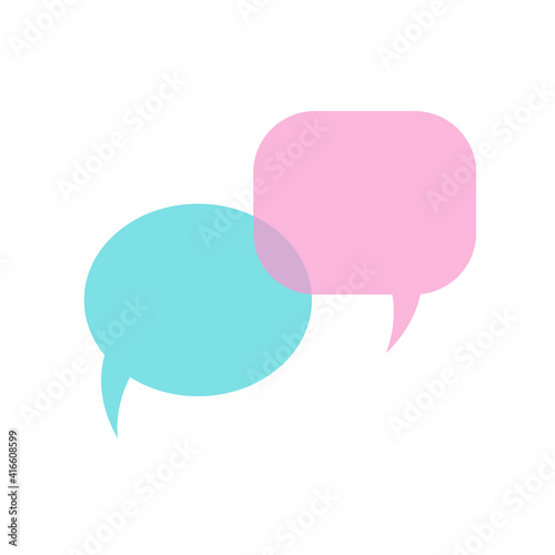 two bubble phrases on a white background. vector illustration.