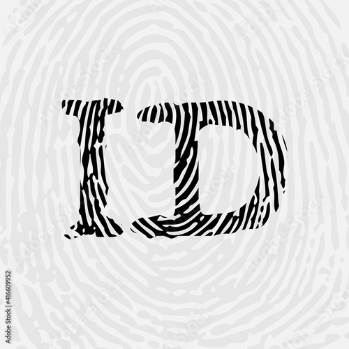 Fingerprint ID background text