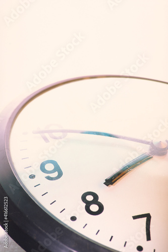 Wallpaper Mural Wall clock on a light wall background. Torontodigital.ca