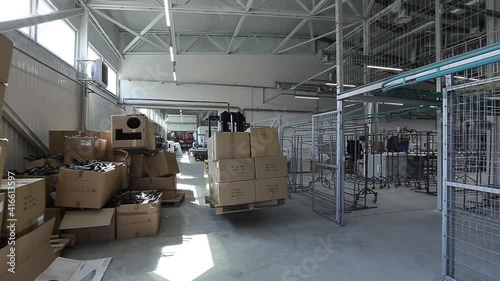 Sewing production. Shop for the manufacture of modern clothing.