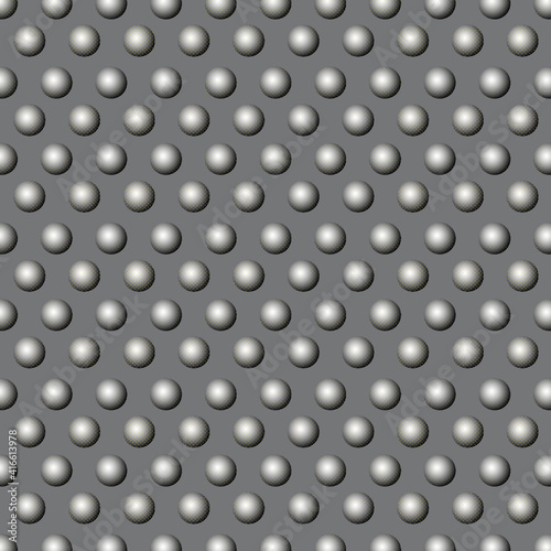 Pearls on gray background