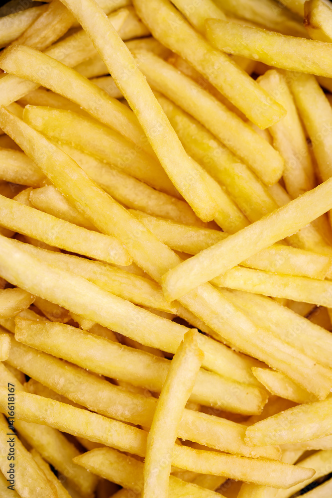 background of french fries close up macro background of french fries close up macro