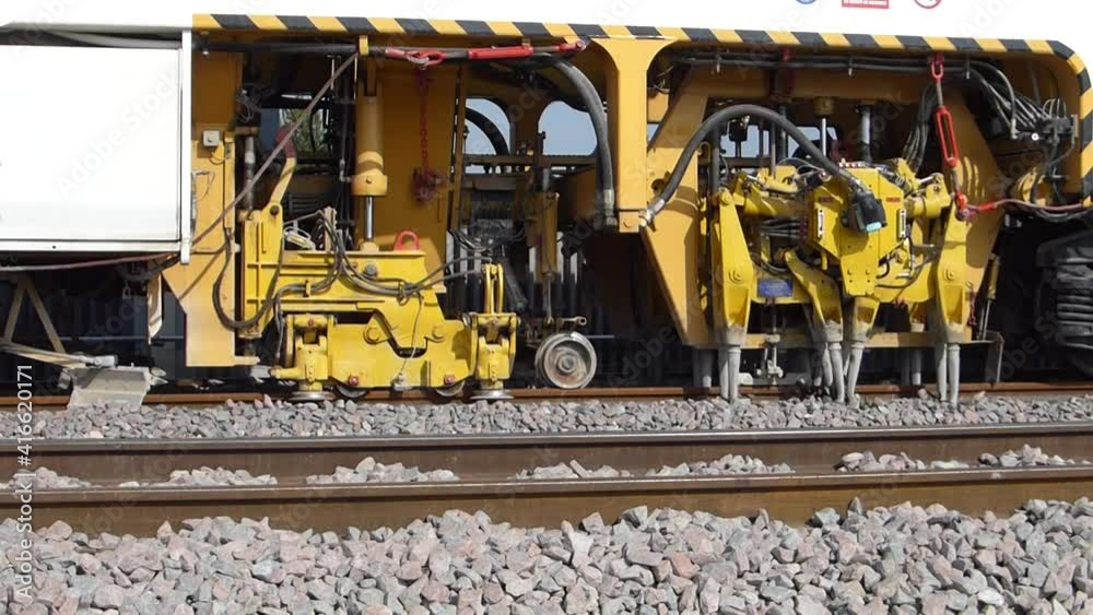 Travaux train bourreuse