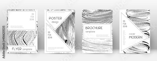 Cover page design template. Stylish brochure layout. Charming trendy abstract cover page. Soap inver