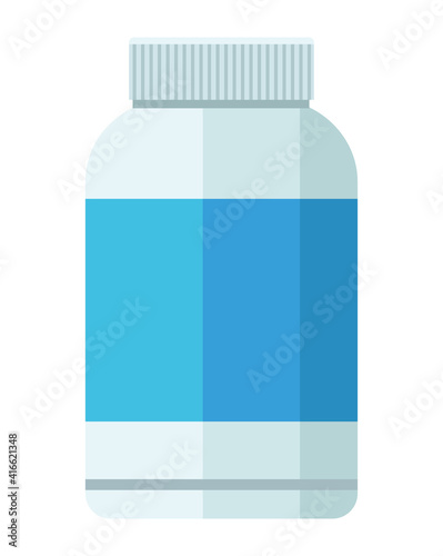 bottle drugs plastic isolated icon