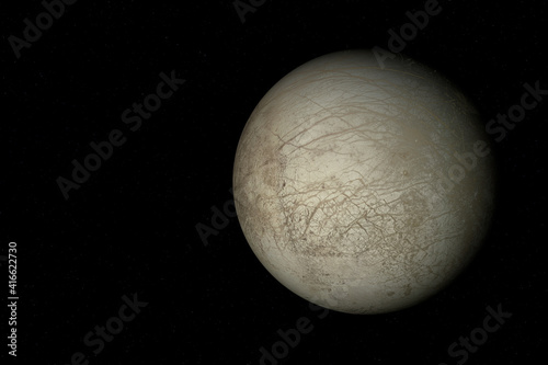 Europa, one of the moon of Jupiter.