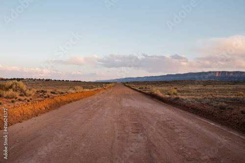 Empty dirt road in Grand Staircase Escalante National Monument, Utah