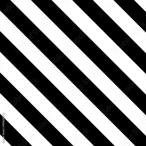 Simple Black and White Diagonal Stripes Pattern