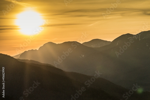 sunrise over mountains © Dan
