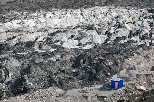 Hopar glacier Karakorum northern Pakistan. High quality photo photo