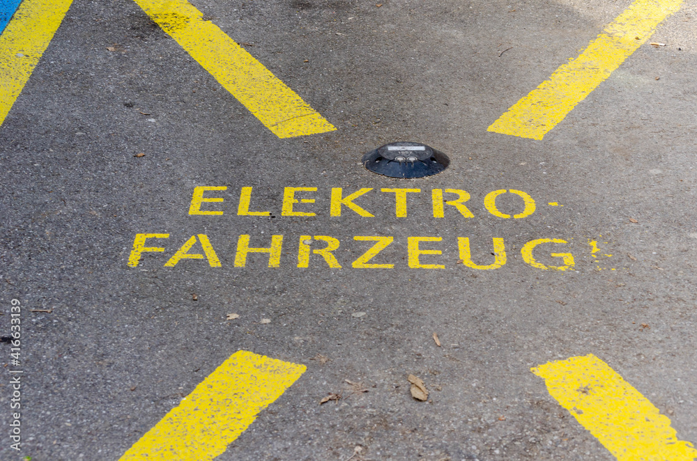 Place de parc de recharge pour voiture électrique en Suisse