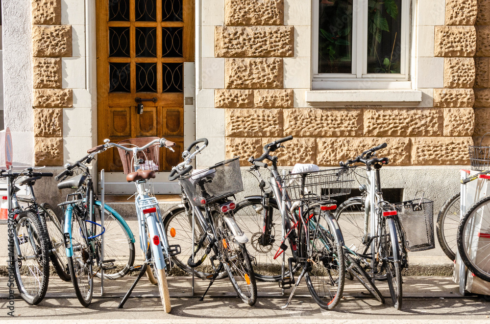 Parking de vélo, Basel, Schweiz Parking de vélo, Basel, Schweiz