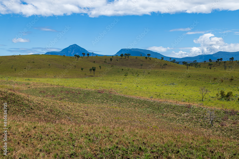 Fototapeta premium Panorama landscape of Canaima National Park (Bolivar, Venezuela).