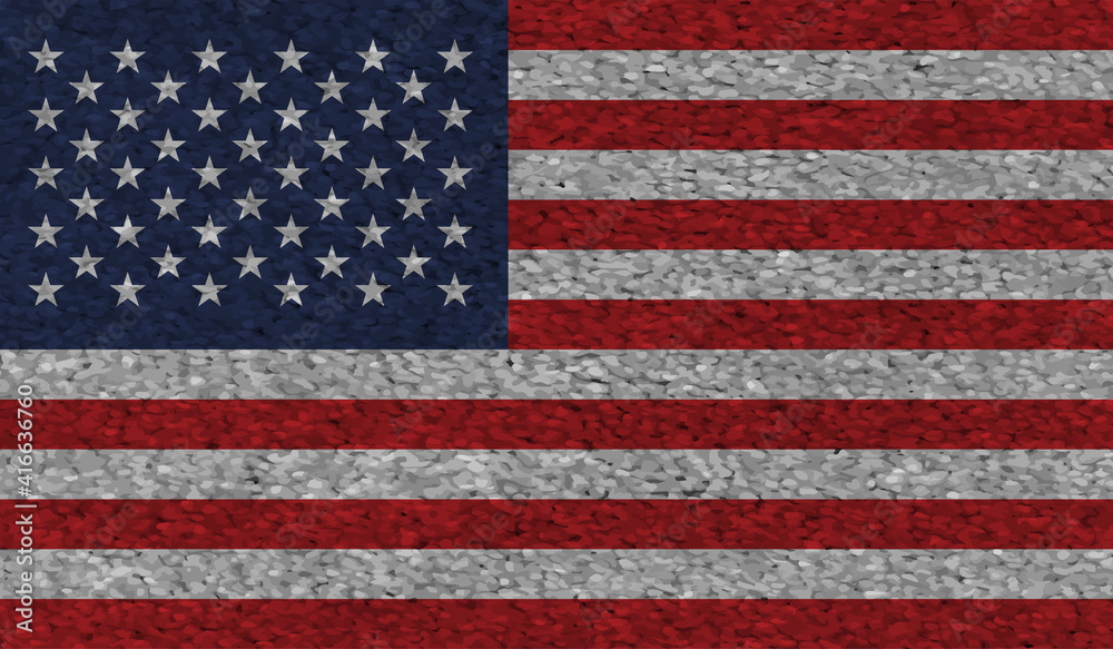 American flag. Grunge old flag USA isolated white background. American flag. Grunge old flag USA isolated white background.