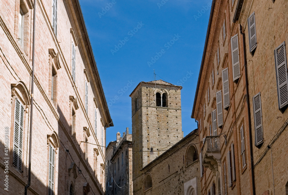 The Medieval Town Of Fermo Marche Region Italy