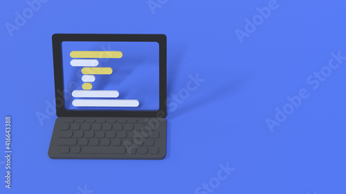 Simplistic Code On Minimalistic Device Blue