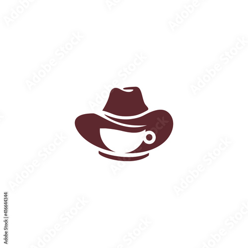 coffee cowboy illustration, 
this logo is perfect for coffee shop industry.