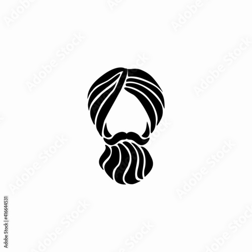 guru logo template design in outline style. Vector illustration.

A simple yet modern and iconic logo design 
displaying a Guru in the line art style.