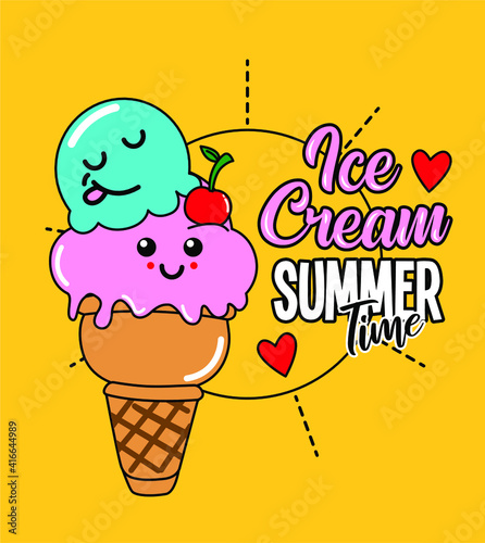 helado en verano