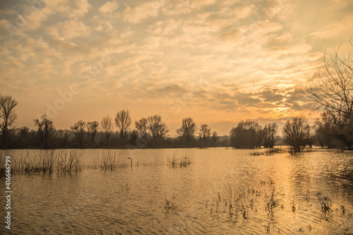 sunrise on the river