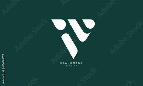 Alphabet letters Initials Monogram logo IV, VI, I and V