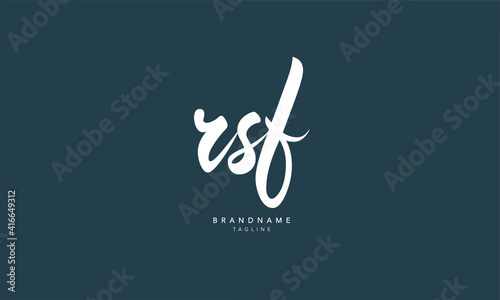 Alphabet letters Initials Monogram logo RSF, RS, SF photo