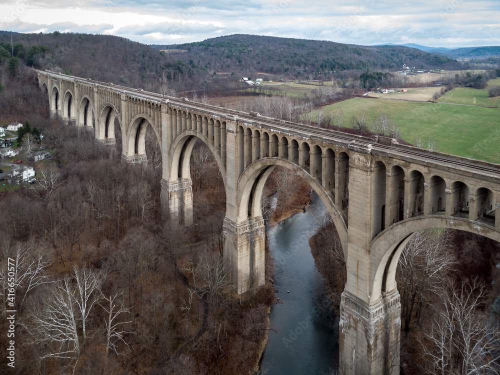 Lackawanna Railroad Viaduct Aerial