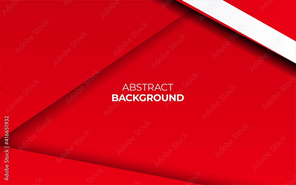 Modern stylish red background with paper effect