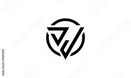 logo design inspiration for the letter EA triangle in a circle. logo designs icon